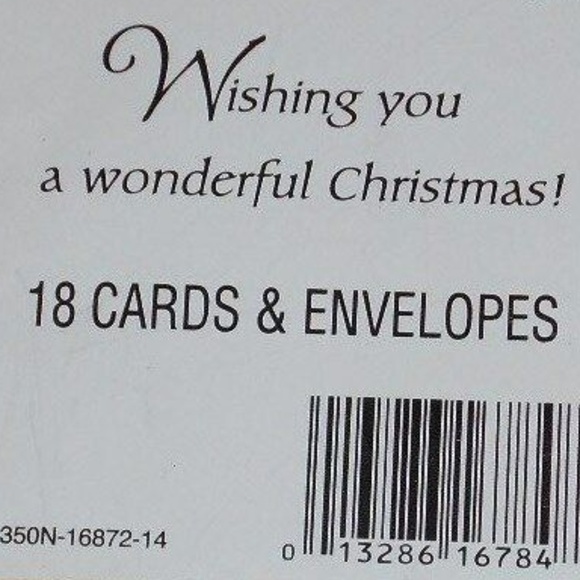 18 American Greeting Glitter Christmas Cards + Evp - Picture 3 of 3